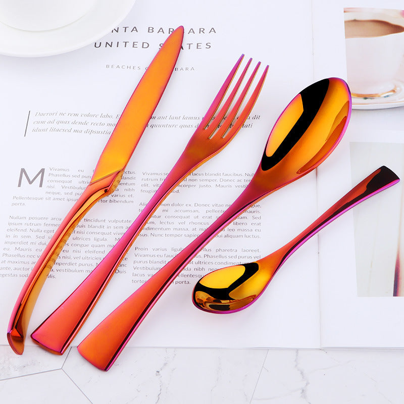 Four-piece stainless steel cutlery
