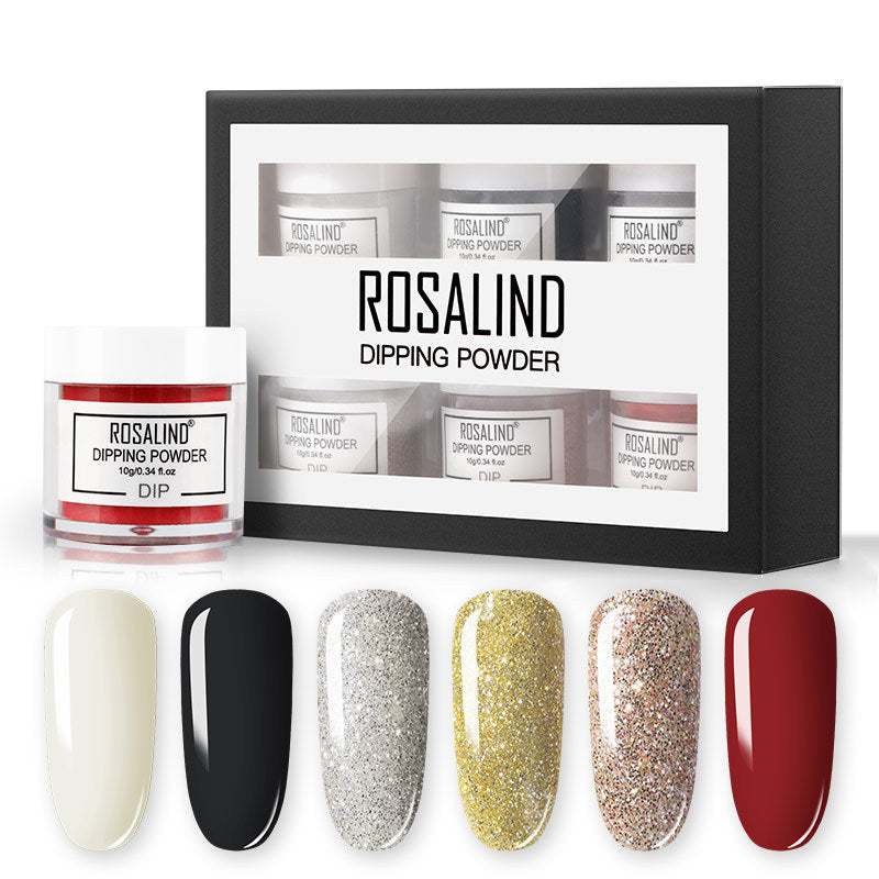 Kit de poudre d'infiltration pour ongles, poudre hydratante sans cuisson, paillettes pour ongles
