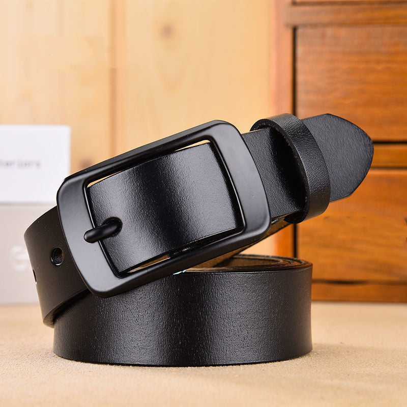 Ceinture Femme Version Coréenne Sauvage Ins Vent Peau De Vache Ceinture Jean Étudiantes