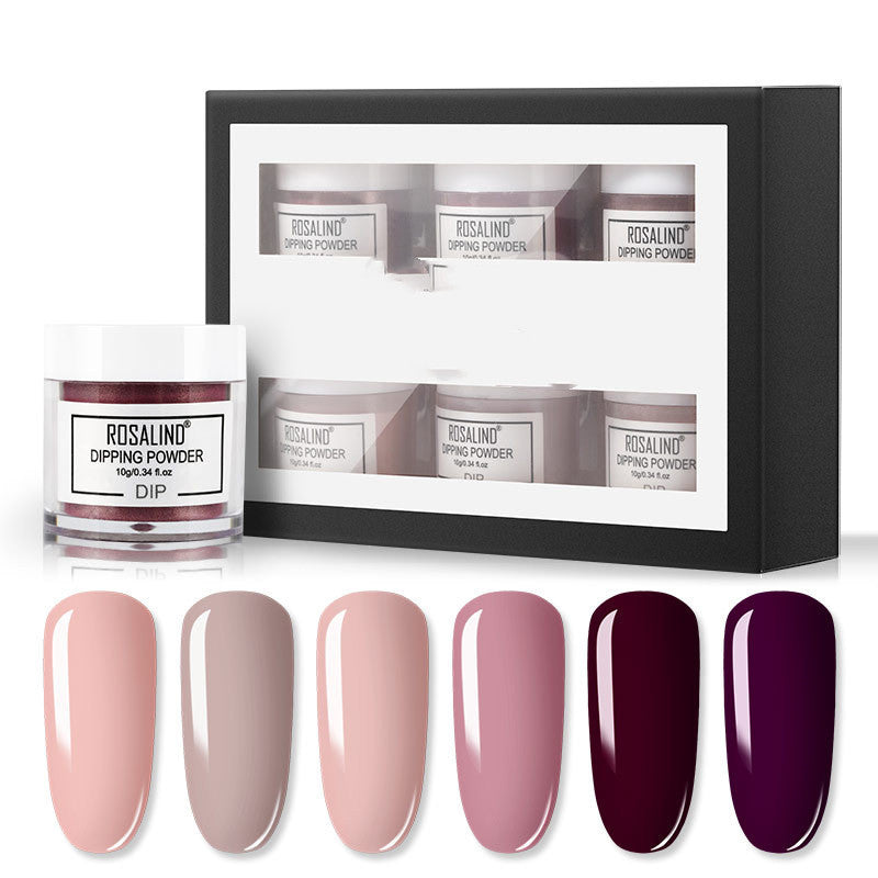 Kit de poudre d'infiltration pour ongles, poudre hydratante sans cuisson, paillettes pour ongles