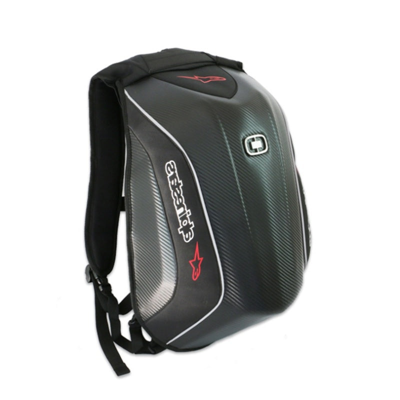 Sac à dos de moto Sac à dos rigide en fibre de carbone pour moto Sac à dos de course d'extérieur Sac à dos de conduite de course