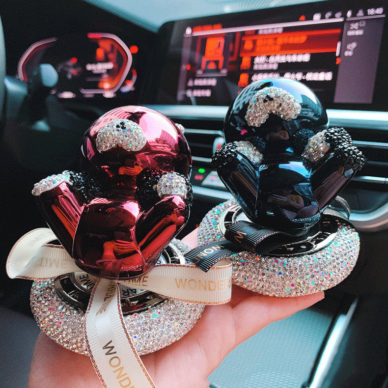 Décoration de parfum de voiture Siège de parfum diamant Siège de voiture solide Décoration d'aromathérapie