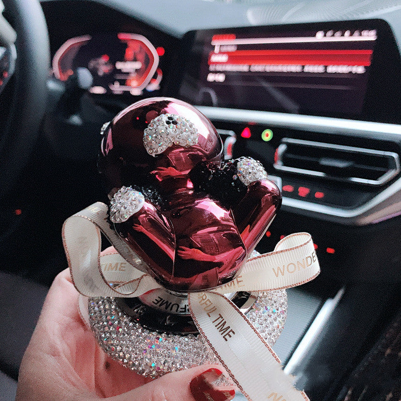 Décoration de parfum de voiture Siège de parfum diamant Siège de voiture solide Décoration d'aromathérapie