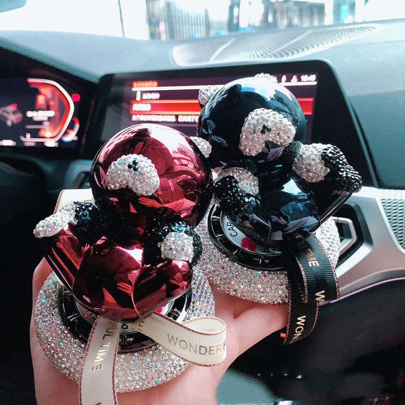 Décoration de parfum de voiture Siège de parfum diamant Siège de voiture solide Décoration d'aromathérapie
