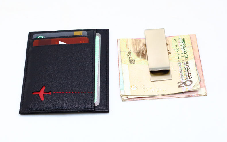 Portefeuille en cuir Petit porte-cartes Porte-cartes Permis de conduire Étui Portefeuille Envoi blindage NFC Anti-vol Brosse RFID Paiement anti-flash Petit porte-cartes