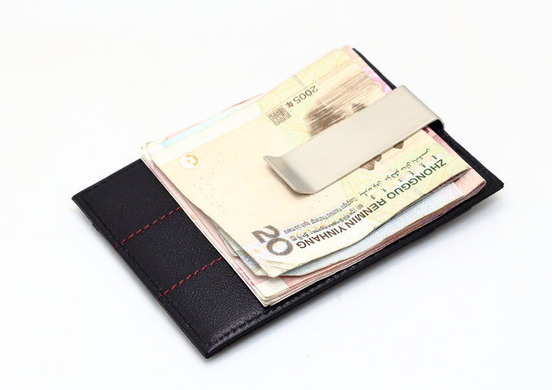 Portefeuille en cuir Petit porte-cartes Porte-cartes Permis de conduire Étui Portefeuille Envoi blindage NFC Anti-vol Brosse RFID Paiement anti-flash Petit porte-cartes