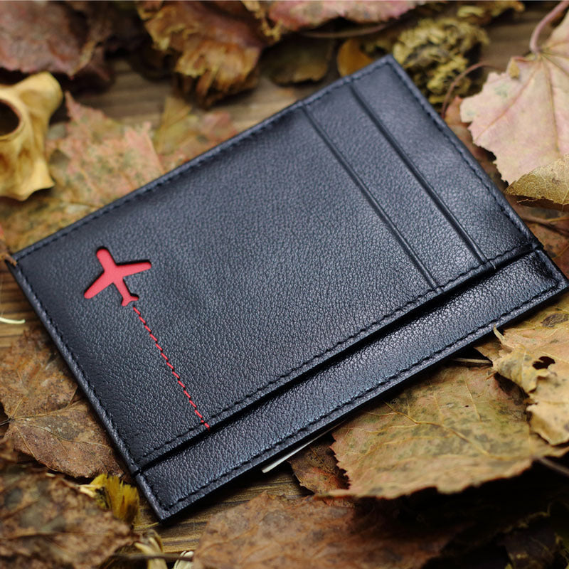 Portefeuille en cuir Petit porte-cartes Porte-cartes Permis de conduire Étui Portefeuille Envoi blindage NFC Anti-vol Brosse RFID Paiement anti-flash Petit porte-cartes