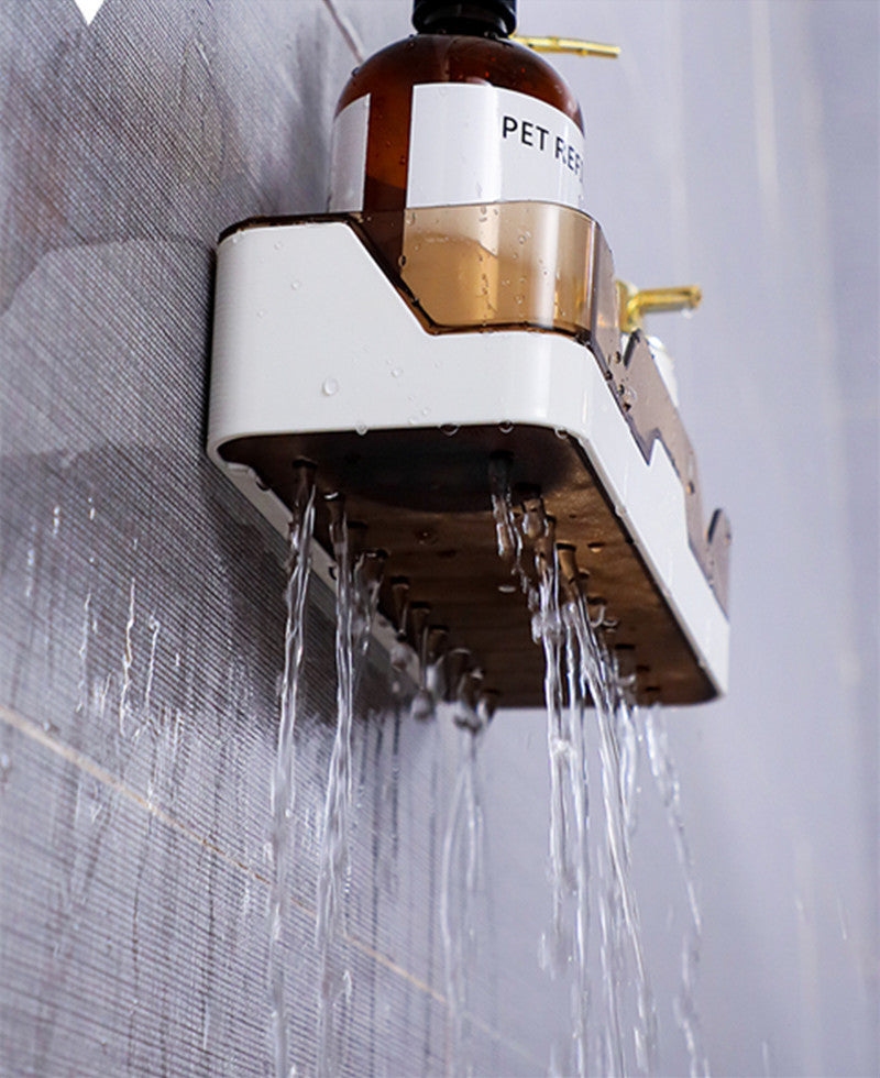 Support de toilette sans perforation murale Cuisine Salle de bain Toilette Rangement mural pour brosse à dents et cosmétiques