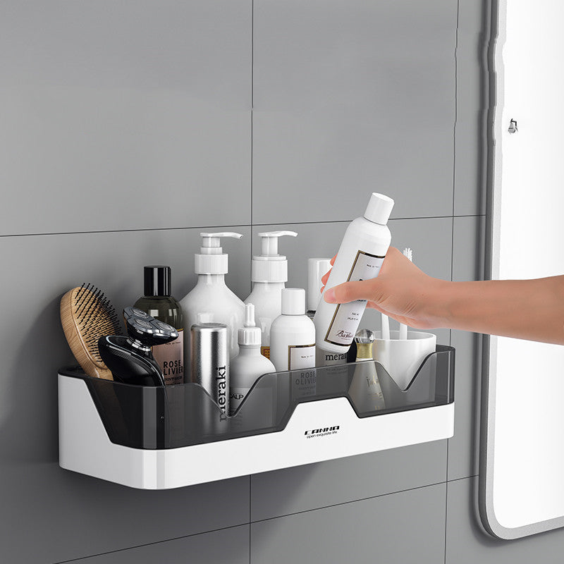 Support de toilette sans perforation murale Cuisine Salle de bain Toilette Rangement mural pour brosse à dents et cosmétiques