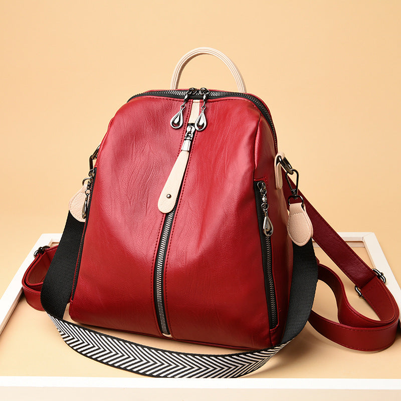 Nouveaux sacs à dos pour femmes Sac à dos en cuir souple Tendance