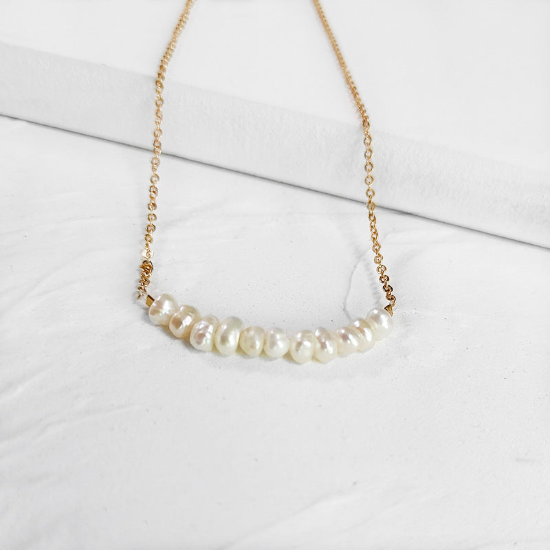 Collier Ras-du-cou Femme avec Perles Simples