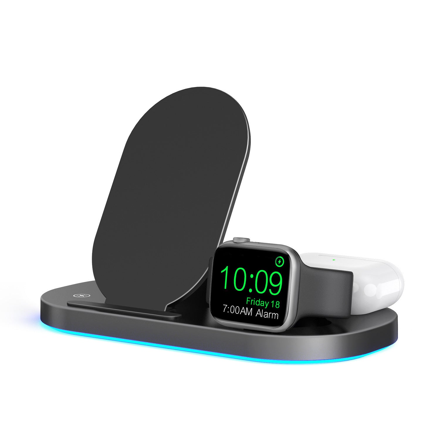 The New 15W Multifunctional Three-In-One Wireless Charger Folding Stand Is Suitable For Mobile Phone Watch Headset