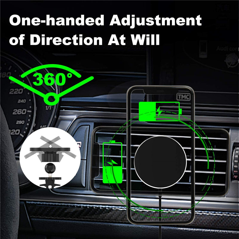 Chargeur magnétique sans fil de voiture 15W