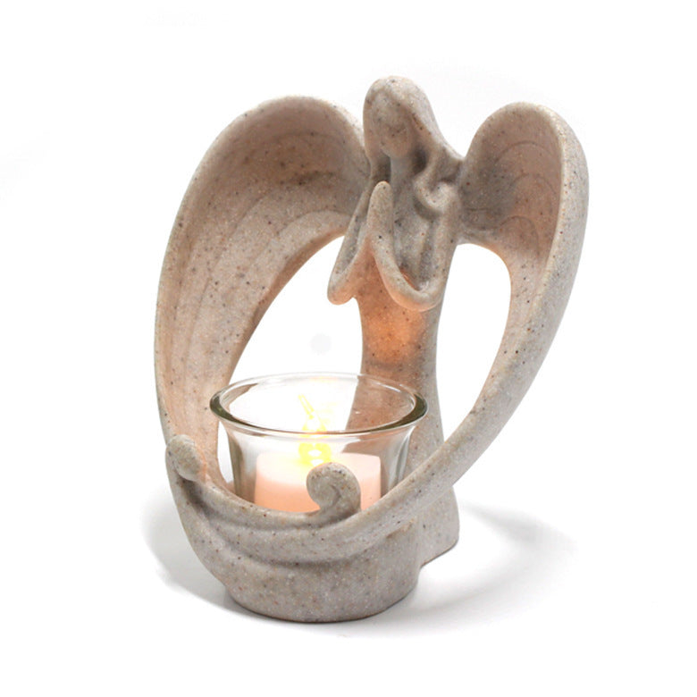 Angel Candle Holder Living Room Bedroom Tv Cabinet