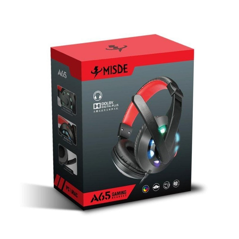 Casque filaire stéréo de jeu pour la musique