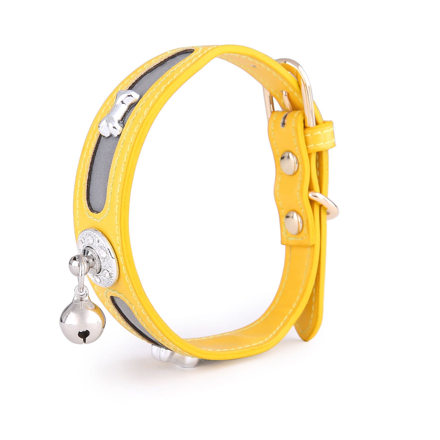 Recommander de nouveaux colliers personnalisés réfléchissants en os de marque pour chats et chiens