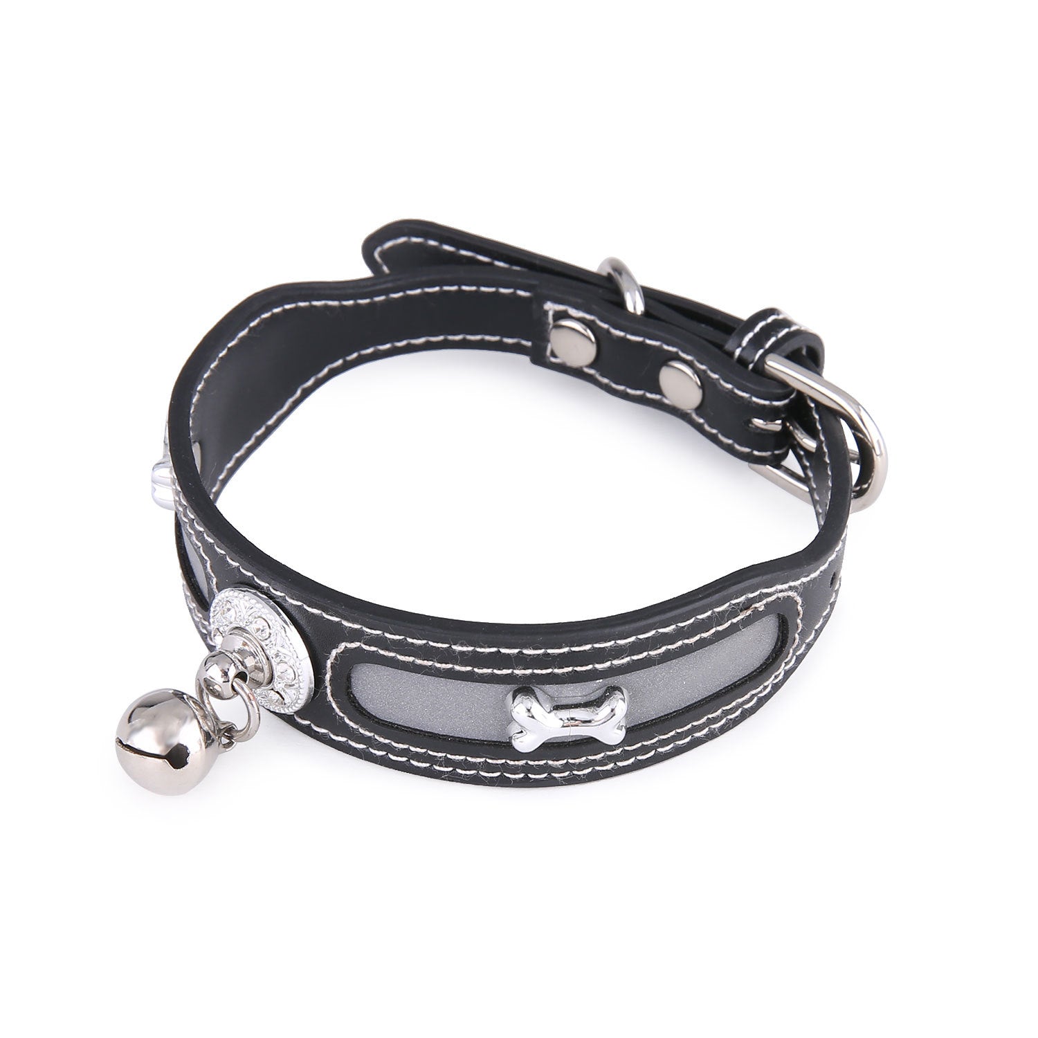 Recommander de nouveaux colliers personnalisés réfléchissants en os de marque pour chats et chiens