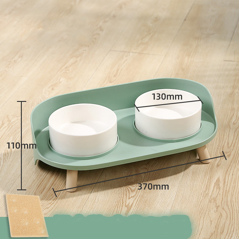 Gamelle en céramique pour chat, protège les vertèbres cervicales, double gamelle pour nourriture, gamelle pour chat, gamelle pour chien, produits pour animaux de compagnie