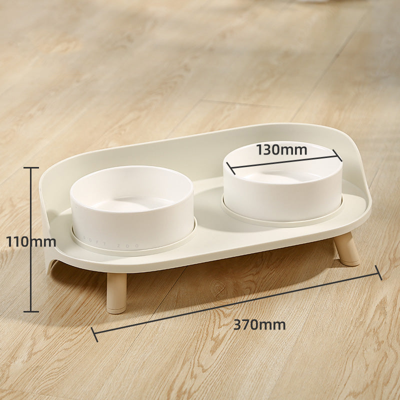 Gamelle en céramique pour chat, protège les vertèbres cervicales, double gamelle pour nourriture, gamelle pour chat, gamelle pour chien, produits pour animaux de compagnie