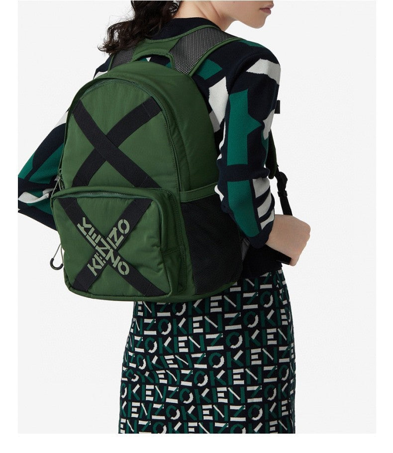 Nouveau sac à dos unisexe LOGO Lettre Croisée