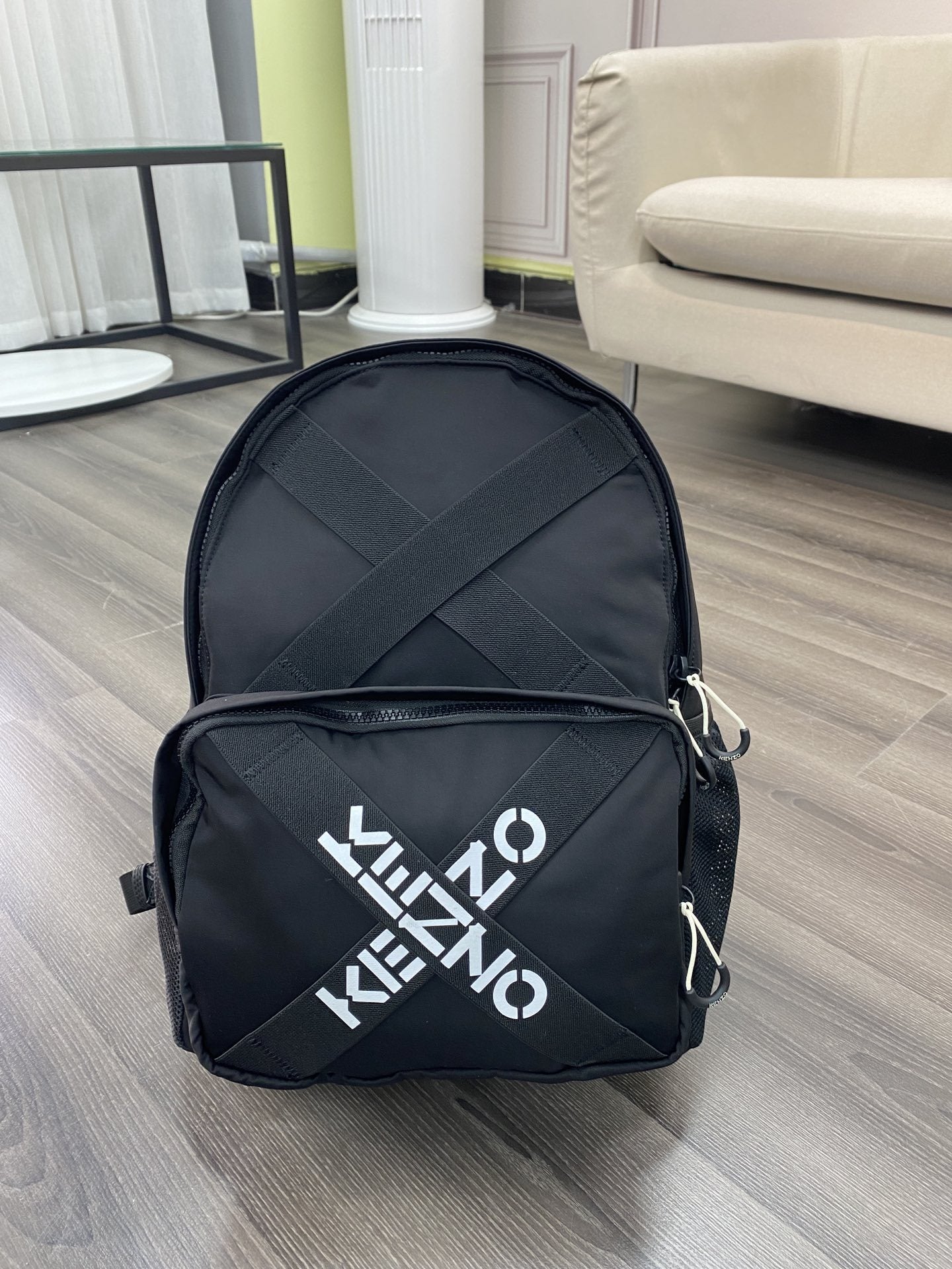 Nouveau sac à dos unisexe LOGO Lettre Croisée