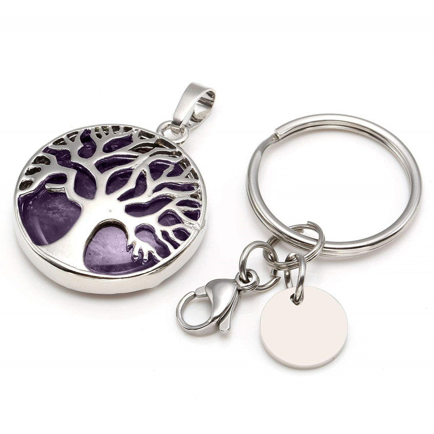 Pendentif Rond Arbre de Vie Creux
