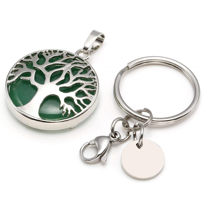 Pendentif Rond Arbre de Vie Creux