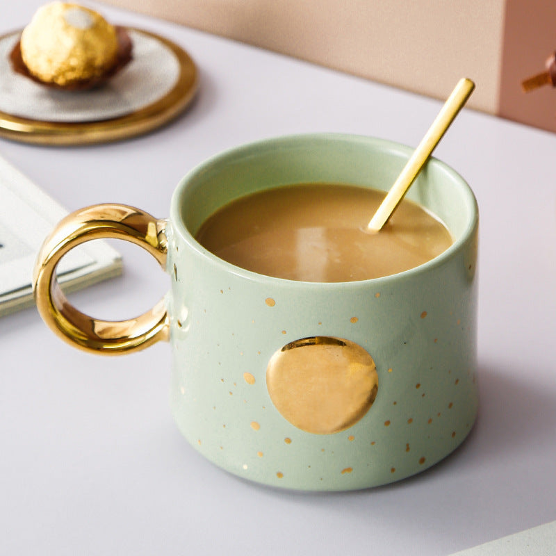 Tasses de couple en céramique tendance, tasses à café