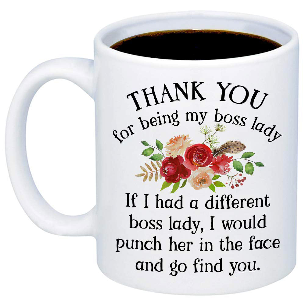 Merci Sœur Épouse Tasse à Café en Céramique Tasse à Eau Épouse Tante Fleur
