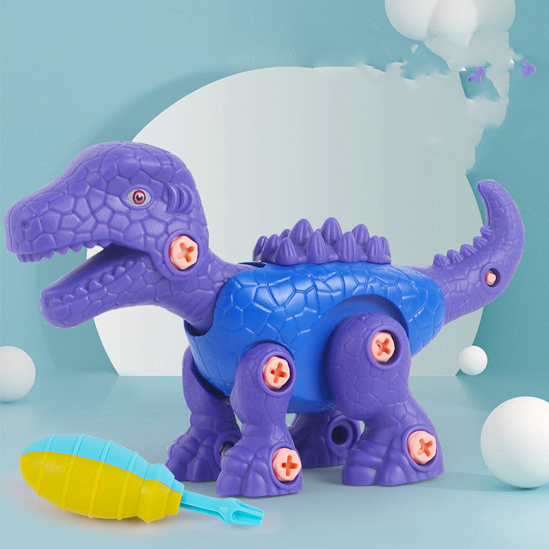 DIY Puzzle Assembly Electric Drill Disassembly And Assembly Dinosaur Toy