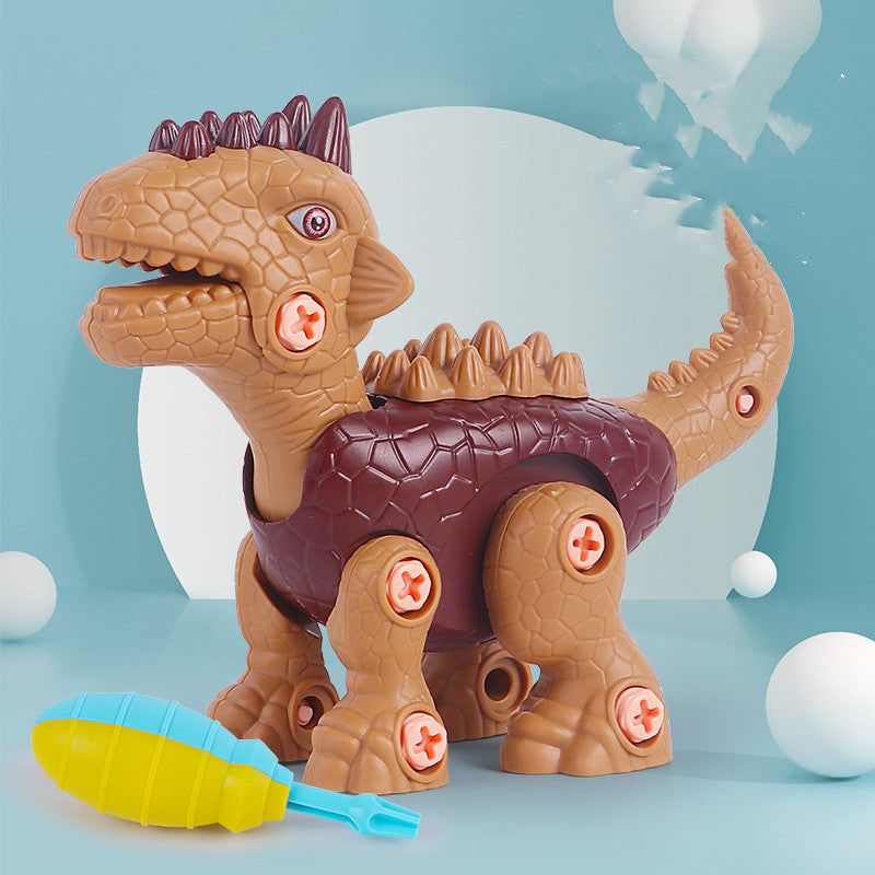 DIY Puzzle Assembly Electric Drill Disassembly And Assembly Dinosaur Toy