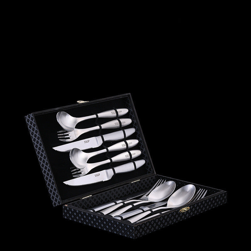 Ensemble de couverts occidentaux en acier inoxydable