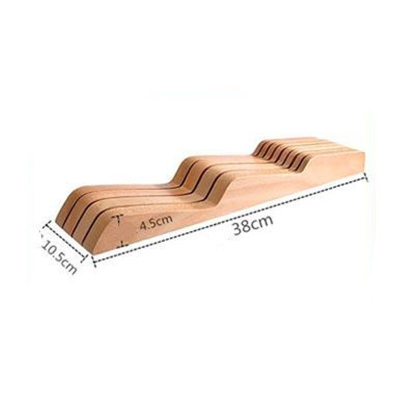 Porte-couteaux horizontal en bois, support de rangement et de tri pour couteaux