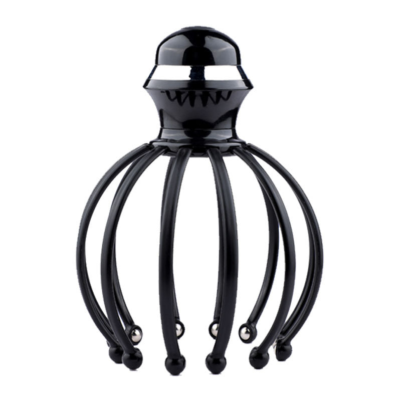 Masseur de tête vibrant Relaxation du cuir chevelu 12 griffes Masseur de tête électrique Masseur de points Octopus Vente en gros