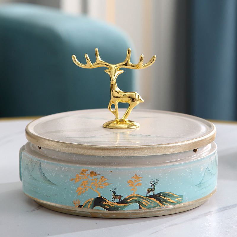 Ashtray With Lid Anti-fly Ash Ashtray Ornament Pendulum