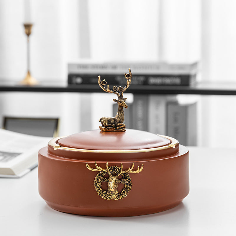 Ashtray With Lid Anti-fly Ash Ashtray Ornament Pendulum