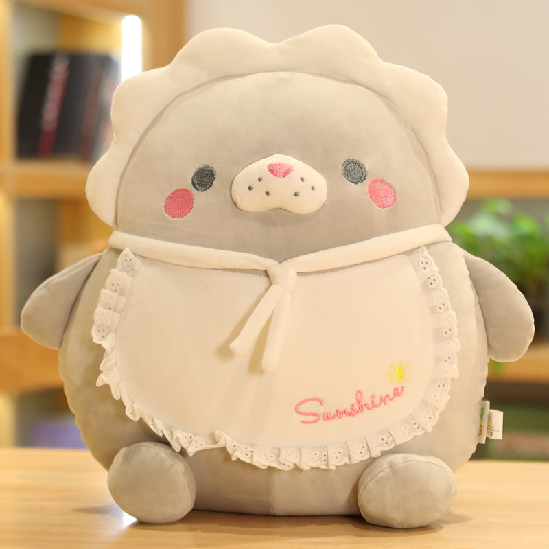Jouets en peluche rembourrés doux ours poussin animaux de dessin animé pingouin cochon phoque oreiller poupée enfant coussin cadeau pour enfants