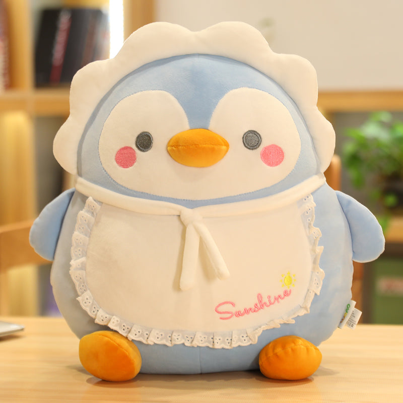 Jouets en peluche rembourrés doux ours poussin animaux de dessin animé pingouin cochon phoque oreiller poupée enfant coussin cadeau pour enfants