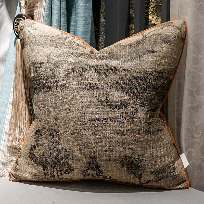 New Chinese Style Living Room Sofa Cushion Pillow Household Light Luxury Bedside Back Cushion Lumbar Pillow With Core