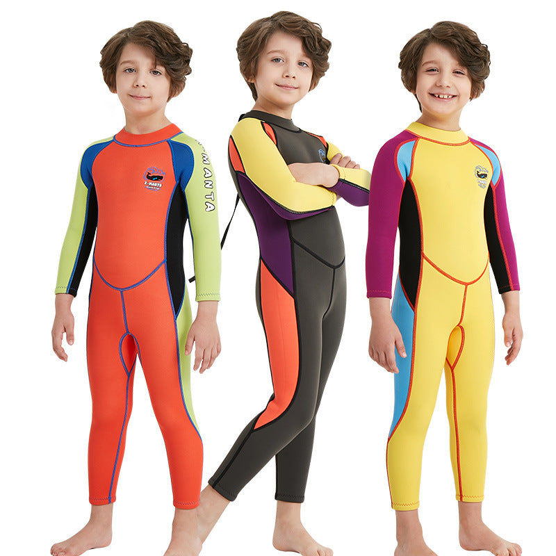Men's One-Piece Long-Sleeved Wetsuit