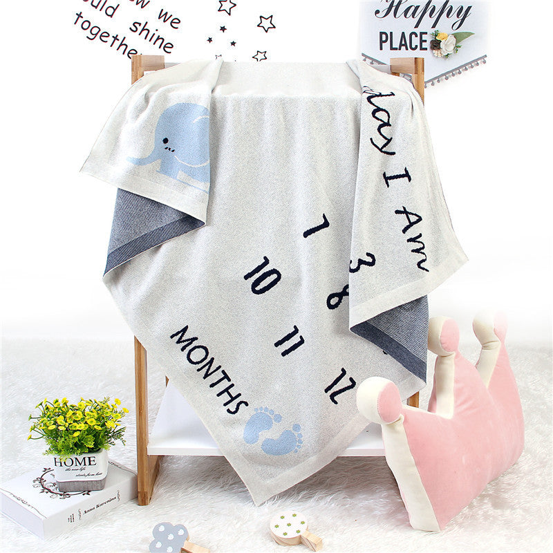 Children's Photo Shoot Commemorative Blanket Knitted Cover Blanket