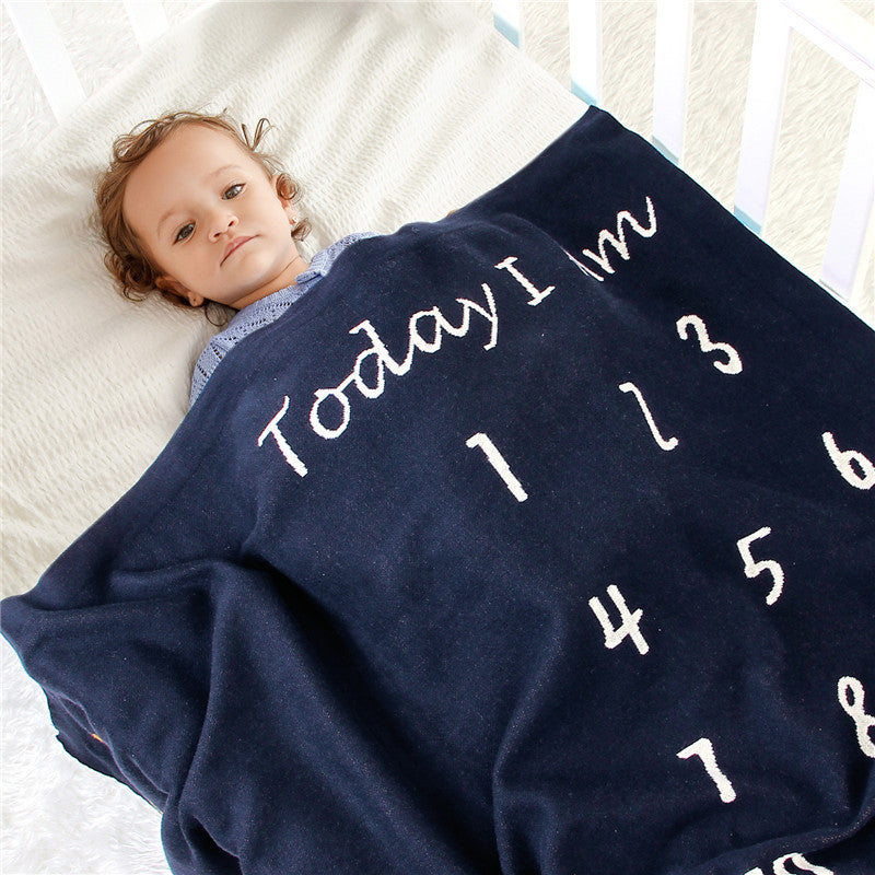 Children's Photo Shoot Commemorative Blanket Knitted Cover Blanket