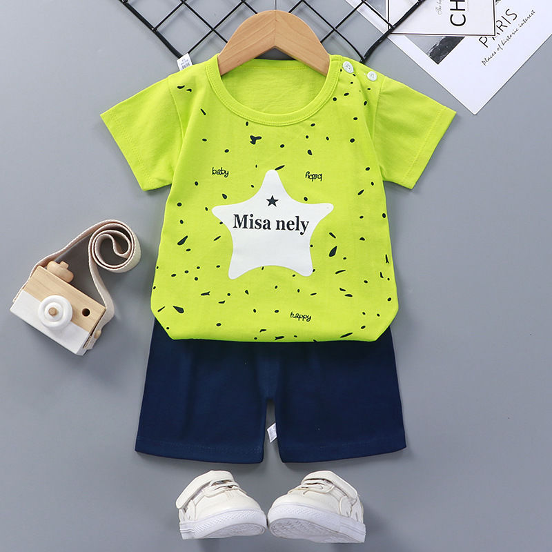 Combinaison à manches courtes pour enfants en coton, vêtements d'été pour bébés