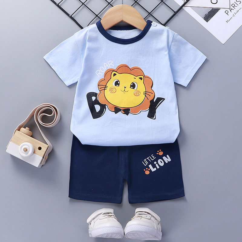 Combinaison à manches courtes pour enfants en coton, vêtements d'été pour bébés