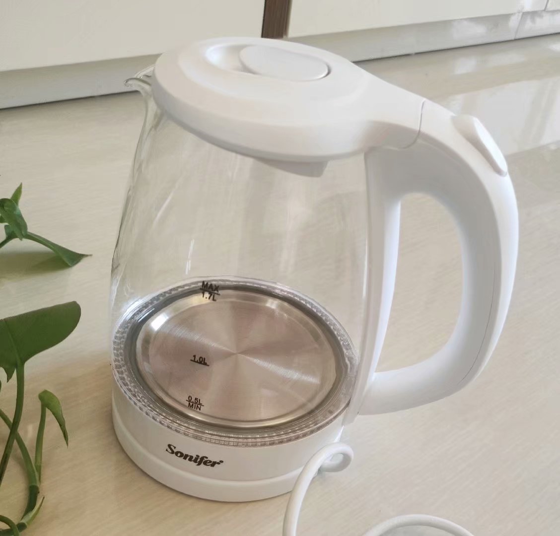 Accompanying Cup Transparent Blue Glass Kettle