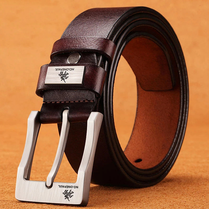 Nouvelle ceinture homme à boucle ardillon en alliage tendance réglable