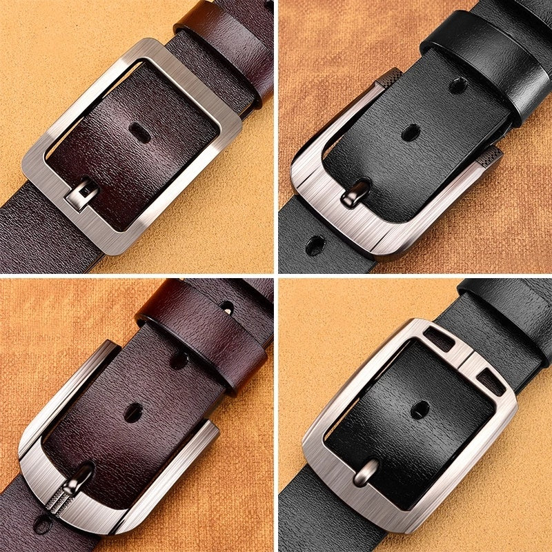 Nouvelle ceinture homme à boucle ardillon en alliage tendance réglable