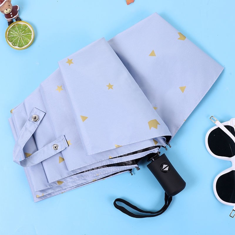 Mignon parapluie entièrement automatique pluie et soleil double usage enfants filles écolières filles pliable pare-soleil
