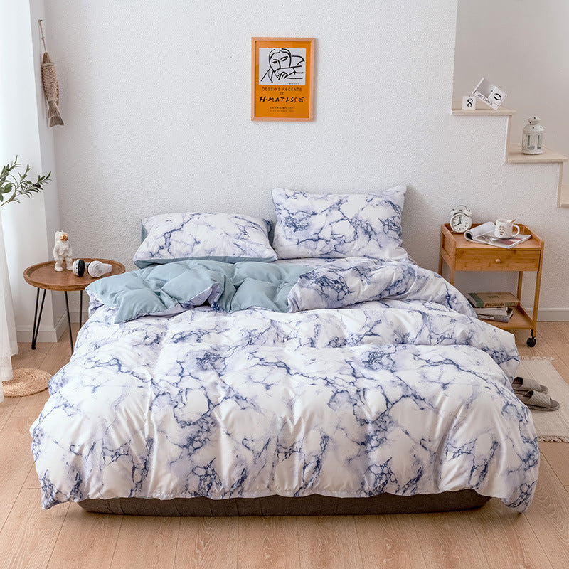 Parure de lit 3 pièces, housse de couette, draps et taies d'oreiller