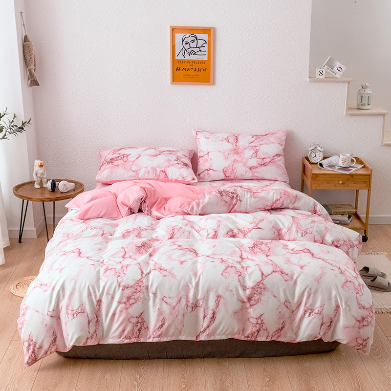 Parure de lit 3 pièces, housse de couette, draps et taies d'oreiller